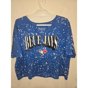 WEAR by Erin‎ Andrews Toronto Blue Jays Women's Large Cropped V-neck NWOT